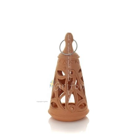 Φανάρι -Β- Φωτιστικό κρεμαστό κωνικό πρωτόπειρο, οροφής ή επιτοίχιο, Χειροποίητο κεραμικό Φανάρια, Καντήλια 1 - grifon.se 