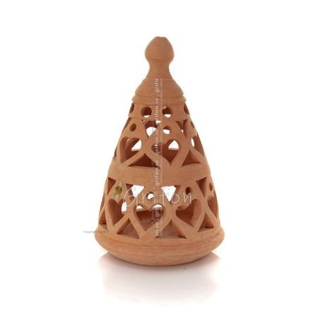 Lantern -B- Lighting table triangle 19x13cm original, ceiling or wall, Handmade ceramic Lanterns, Candles 1 - grifon.se