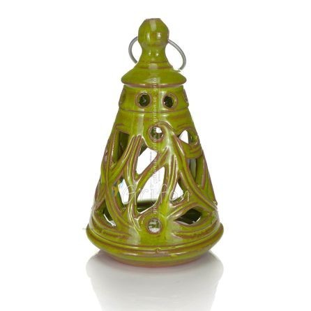 Lantern -D- Polished pendant lamp, ceiling or wall-mounted, Handmade ceramic Lanterns, Candles 1 - grifon.se 