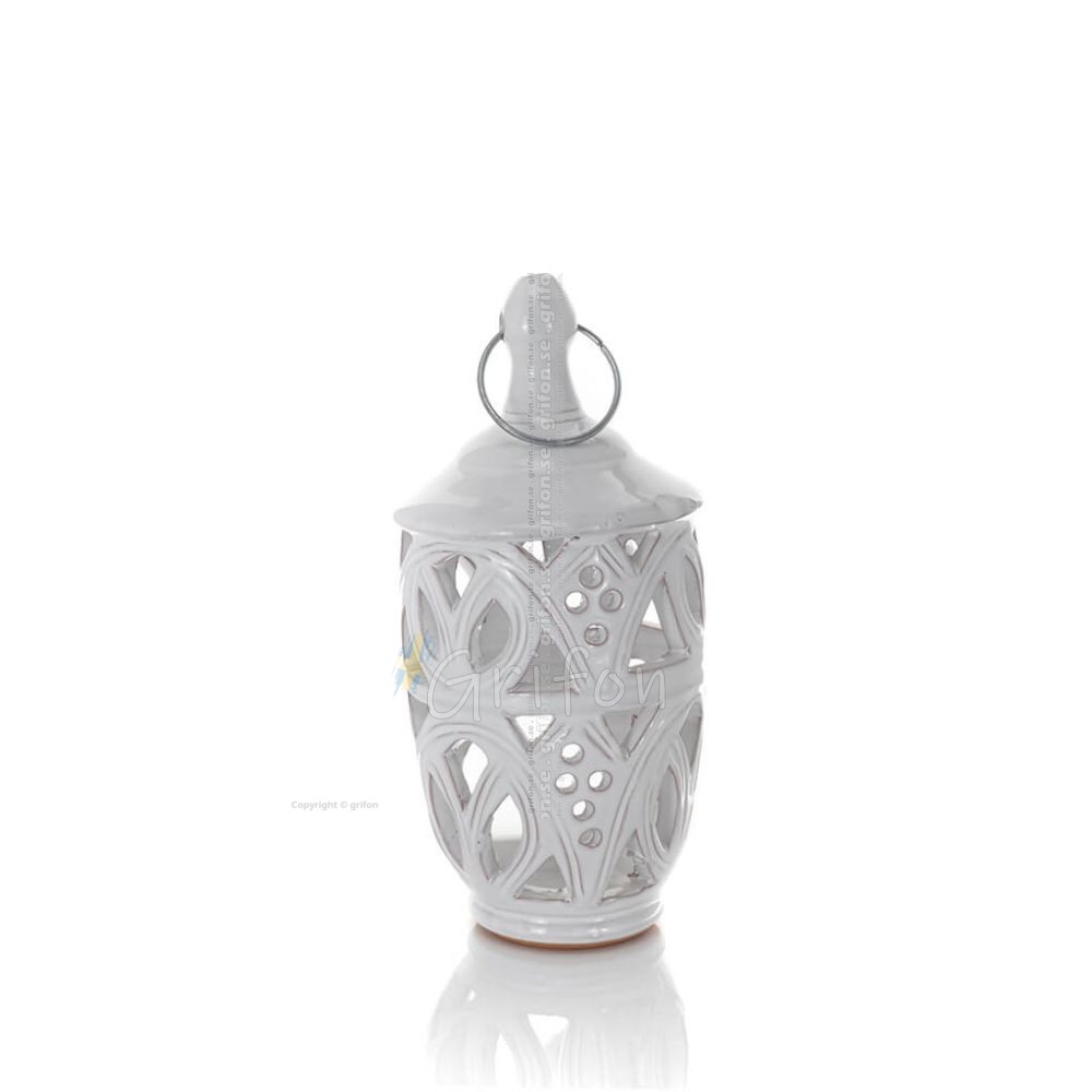 Lykta -B- Belysning hängande hus polerad, tak eller vägg, Handgjord keramik Lyktor, Ljus 1 - grifon.se 