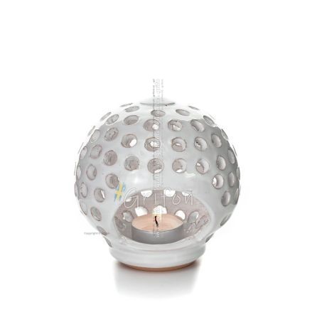 Lantern -C- Lamp round 11x115cm table polished, ceiling or wall, Handmade ceramic Lanterns, Candles 1 - grifon.se 