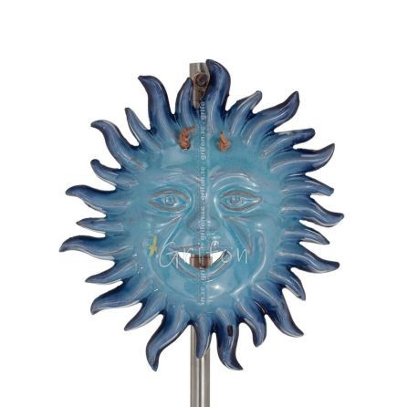 Sun: The Deity of All Peoples, polerad dubbelstråle 19 cm keramisk prydnad med handgjord finish Dekorativ keramik 1 - grifon.se