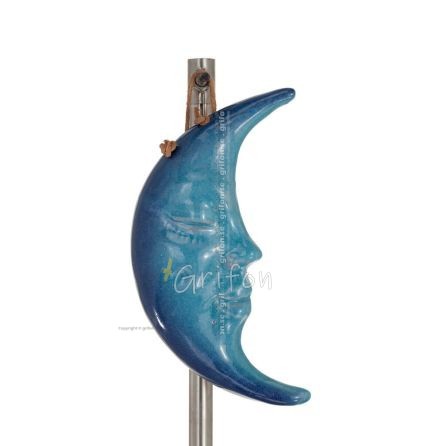 MÃ¥ne eller mÃ¥nesymbol som ljus i mÃ¶rkret, inre kunskap och den absurda glaserade 15x8,5cm keramiken HÃ¤nge 1 - grifon.se 