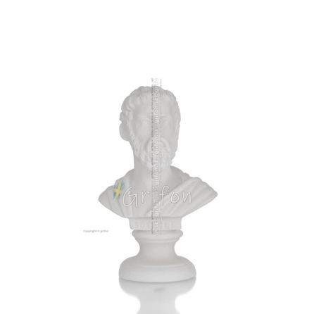 Sofokles: antik grekisk klassisk tragedier från Aten byst 11 cm alabasterstaty Alabaster 1 - grifon.se 