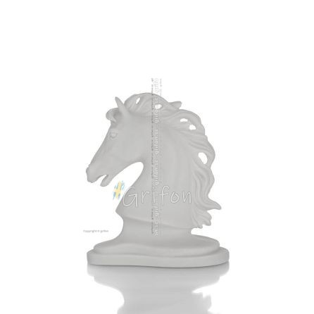 Horse head: a symbol of freedom, strength, and elegance - 12cm bust, alabaster sculpture Alabaster 1 - grifon.se 