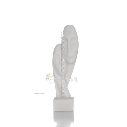 Devotion, couple, Cycladic figurine 135cm Full body alabaster statue, Cycladic culture ancient Greece Alabaster 1 - grifon.se