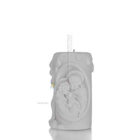 11 cm Alabaster Familjens ljusstake Dekorativ handgjord finish Religiös andlig kristen Alabaster 1 - grifon.se 