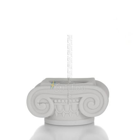 Column, 4cm alabaster candle pillar, ancient Greece, decorative with Handmade finish Alabaster 1 - grifon.se 