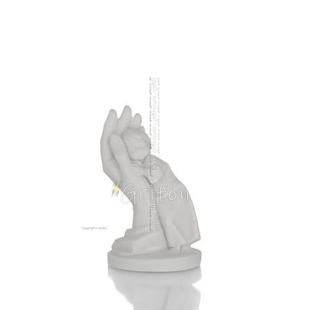 Flicka i handen 11 cm Fullängds alabasterstaty Alabaster 1 - grifon.se 