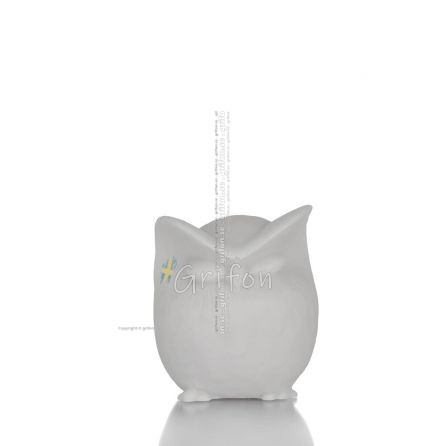 Owl or Glaucus: the sacred bird, symbol of wisdom, prudence, bombes 7cm Full length alabaster statue Alabaster 1 - grifon.se