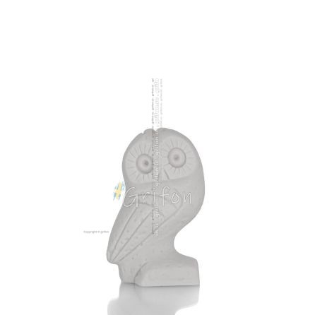 Owl, Glaucus of Athena and Athens 9cm Full Alabaster Statue Alabaster 1 - grifon.se