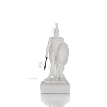 Leonidas: The King of Sparta 13.5cm Full Alabaster Statue, Ancient Greece Alabaster 1 - grifon.se 