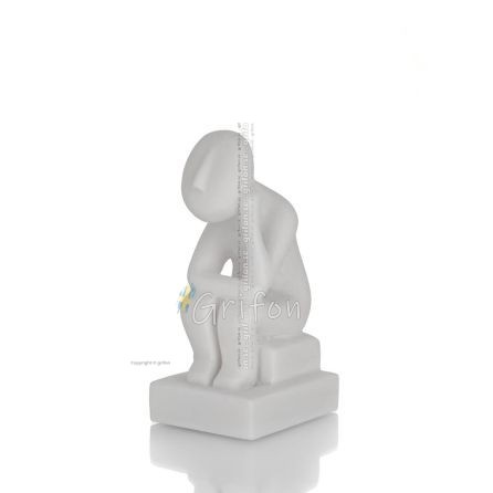 Κυκλαδικό ειδώλιο σκεπτόμενος 10εκ Ολόσωμο άγαλμα από αλάβαστρο, Κυκλαδικού πολιτισμού, αρχαία Ελλάδα Αλαβάστρινα 1 - grifon.se 