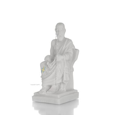 Platon 13cm Fullängds alabasterstaty, antikens Grekland Alabaster 1 - grifon.se 