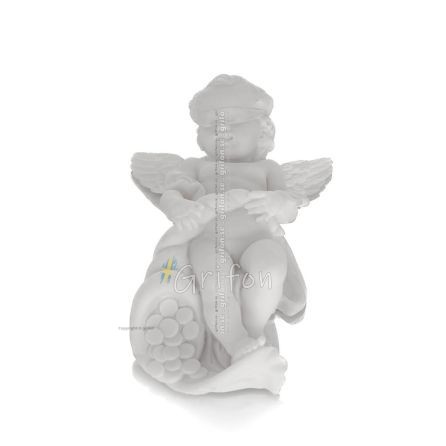 Angel with Amaltheas Horn 15cm in Alabaster, Religious - Spiritual Alabaster 1 - grifon.se 