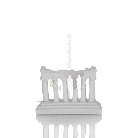 Parthenon, Atens Akropolis: Gudinnan Athenas tempel 6x8 cm av alabaster Alabaster 1 - grifon.se
