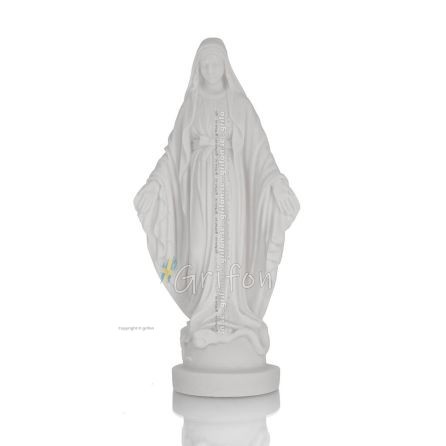 Virgin Mary Theotokos 17cm Full Alabaster Statue Alabaster 1 - grifon.se