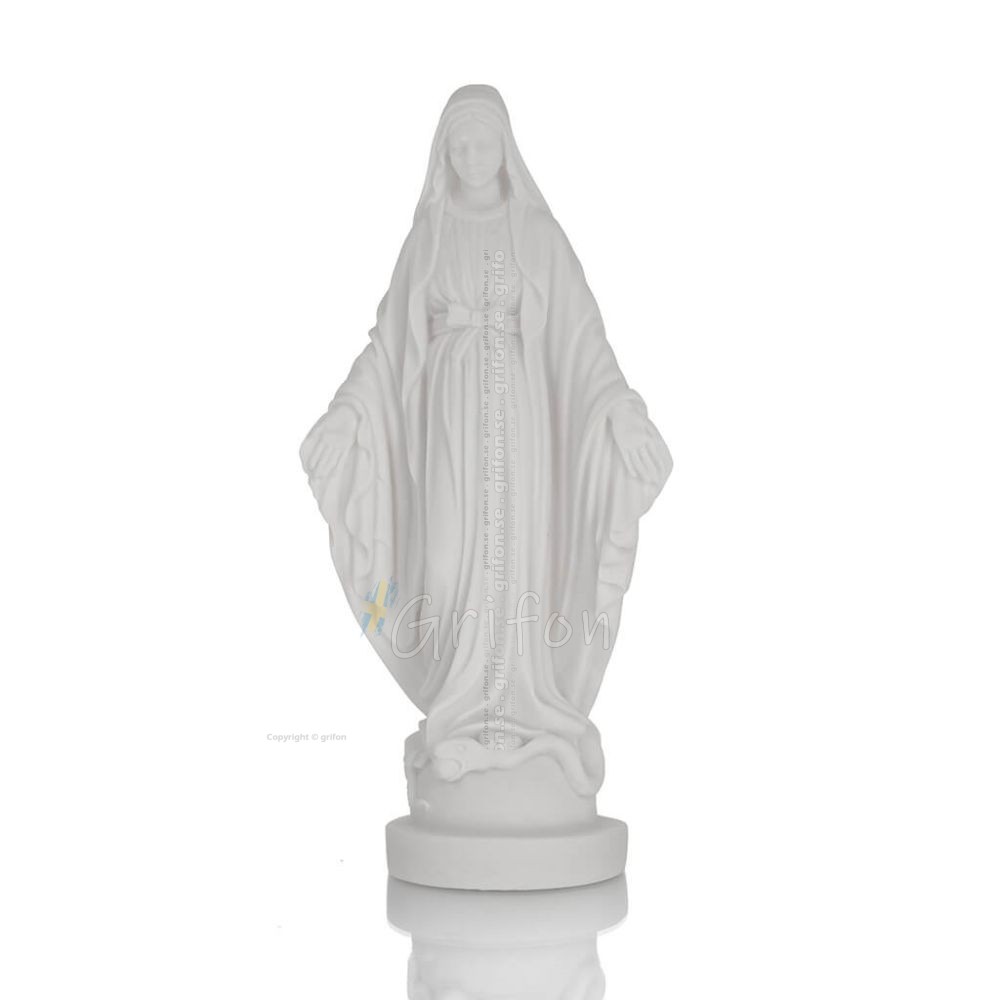 Virgin Mary Theotokos 17cm Full Alabaster Statue