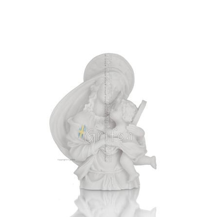Virgin Mary the Virgin Mary or Theotokos with Jesus Christ 13cm Full length alabaster statue Alabaster 1 - grifon.se