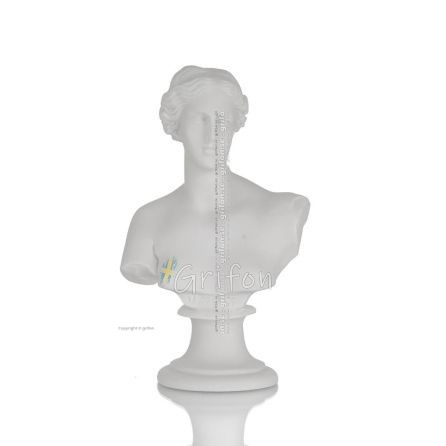 Aphrodite: The Goddess of Love and Beauty Bust, 15cm Alabaster Bust, Ancient Greece Alabaster 1 - grifon.se