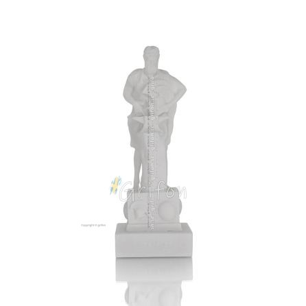 Hephaestus: God of Fire, Metallurgy, Heaven and Earth 16cm Full Alabaster Statue, antikens Grekland Alabaster 1 - grifon.se 