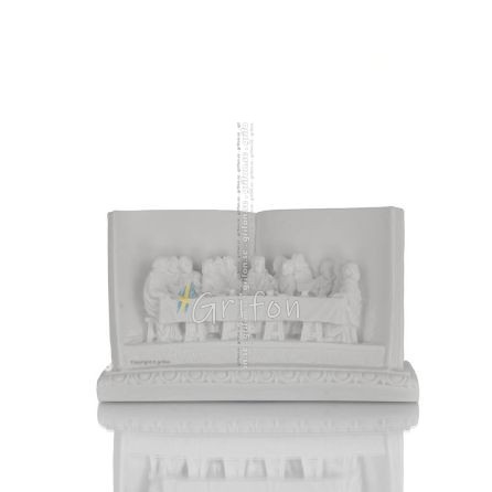 Hemlig middag i en 8x12cm alabasterbok Alabaster 1 - grifon.se 