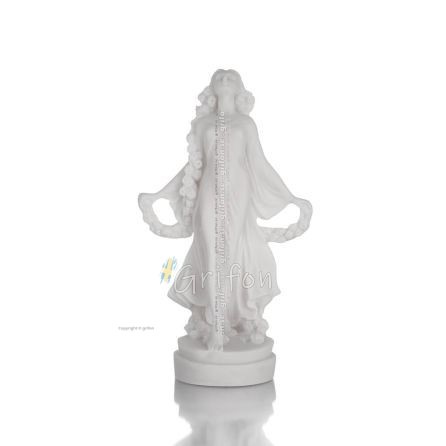 Η μια από τις τρείς Χάριτες, Θεές της γοητείας, ομορφιάς, φύσης Στεφανωμένη 17εκ Ολόσωμο άγαλμα από αλάβαστρο, αρχαία Ελλάδα Αλα