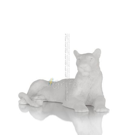 Female lion 75x16cm Full length alabaster statue Alabaster 1 - grifon.se