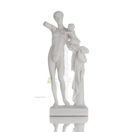 Hermes: The Messenger of the Gods, by Praxiteles 25cm Full Alabaster Statue, Ancient Greece Alabaster 1 - grifon.se 