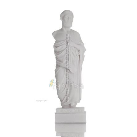Hippocrates: The Father of Modern Medicine, 25cm Full Alabaster Statue, Ancient Greece Alabaster 1 - grifon.se 