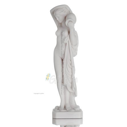 Dotter med Hydra 23cm fig2 Hellängd alabasterstaty Alabaster 1 - grifon.se 