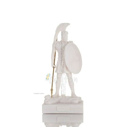 Leonidas: The King of Sparta 205cm Full Alabaster Statue, Ancient Greece Alabaster 1 - grifon.se 