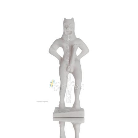 Satyr: Mythical Creatures, Demons, Spirits in Mountains and Forests 24cm Full Alabaster Statue, Ancient Greece Alabaster 1 - gri