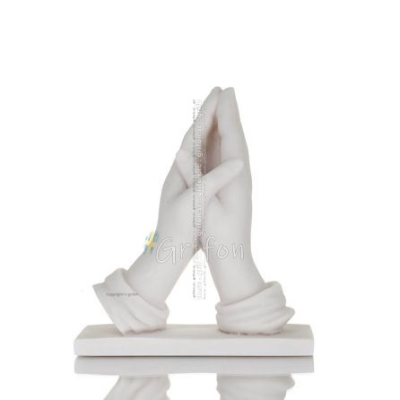 Hands in prayer position 16cm Full length alabaster statue Alabaster 1 - grifon.se 