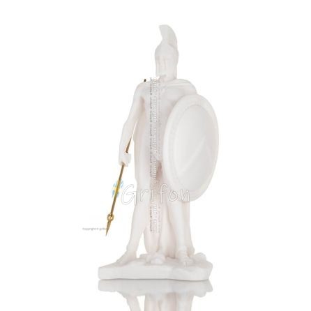 Leonidas: The King of Sparta 24cm Full Alabaster Statue, antikens Grekland Alabaster 1 - grifon.se 