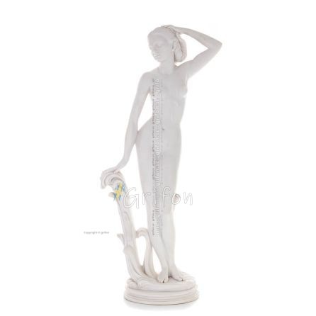 Aphrodite: The Goddess of Love and Beauty, on the Wave 31cm Full Alabaster Statue, Ancient Greece Alabaster 1 - grifon.se