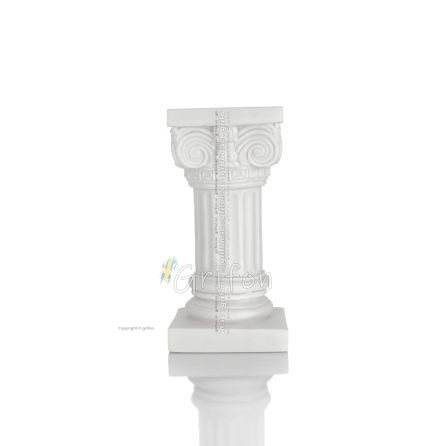 Corinthian Column, 21x10cm alabaster column, ancient Greece Alabaster 1 - grifon.se 