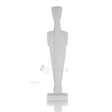 Cycladic figurine 335cm Full length alabaster statue, Cycladic culture, ancient Greece Alabaster 1 - grifon.se 