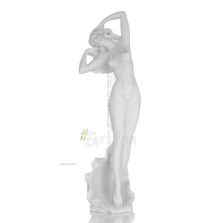 Aphrodite: The Goddess of Love and Beauty, Emergent 40cm Full Alabaster Statue, Ancient Greece Alabaster 1 - grifon.se