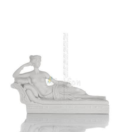 Paulina Borghese som Afrodite, alias Törnrosa 18x36cm Full Alabaster Statue Alabaster 1 - grifon.se 