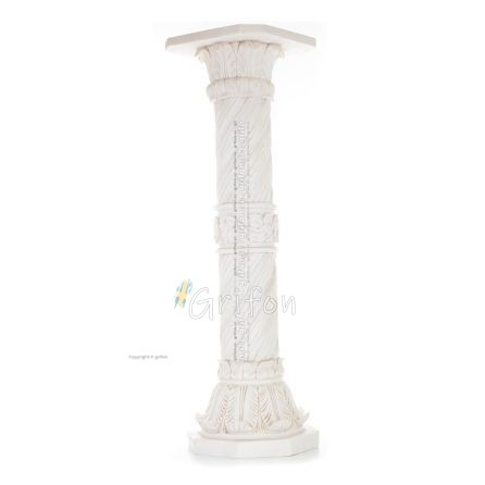 Corinthian Column, 60cm alabasterpelare, antikens Grekland Alabaster 1 - grifon.se