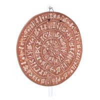 Phaistos Disc: The Unsolved Mystery Wall Hanging 28cm Decorative Handmade Finish Wall Hanging Minoan Culture Decorative Ceramics