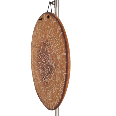 Phaistos Disc: The Unsolved Mystery Wall Hanging 24cm Dekorativ handgjord finish Vägghängande minoisk kultur Dekorativ keramik 3