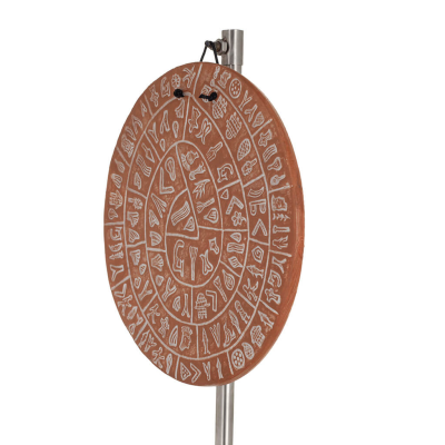Phaistos Disc: The Unsolved Mystery Wall Hanging 21cm Decorative Handmade Finish Wall Hanging Minoan Culture Decorative Ceramics