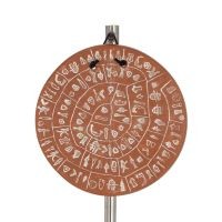 Phaistos Disc: The Unsolved Mystery Wall Hanging 13cm Decorative Handcrafted Finish Wall Hanging Minoan Culture Decorative Ceram