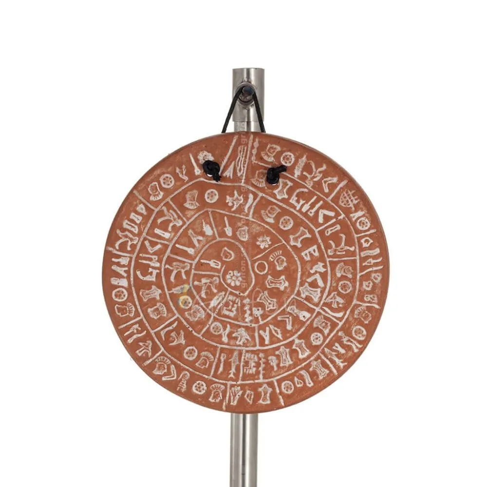 Phaistos Disc: The Unsolved Mystery Wall Hanging 11cm Decorative Handcrafted Finish Wall Hanging Minoan Culture Decorative Ceram