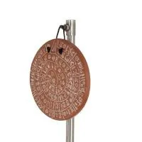 Phaistos Disc: The Unsolved Mystery Wall Hanging 11 cm Dekorativ handgjord finish Vägghängning Minoisk kultur Dekorativ keramik 