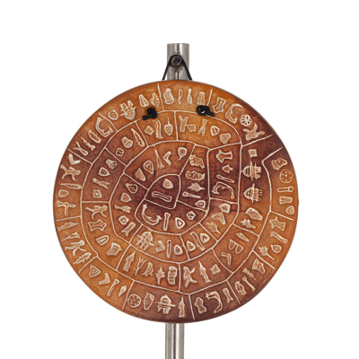 Phaistos Disc: The Unsolved Mystery, 4cm Double Sided Wall Hanging with Handcrafted Finish, Wall Hanging, Minoan Culture Decorat