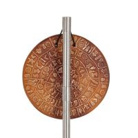 Phaistos Disc: The Unsolved Mystery, 4cm Double Sided Wall Hanging with Handcrafted Finish, Wall Hanging, Minoan Culture Decorat