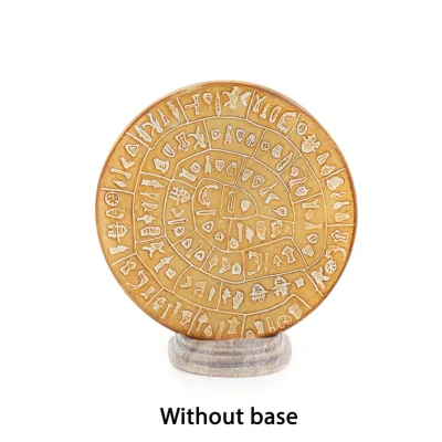 Phaistos Disc: The Unsolved Mystery, grundlös 15 cm dekorativ med handgjord finish, minoisk civilisation Dekorativ keramik 1 - g